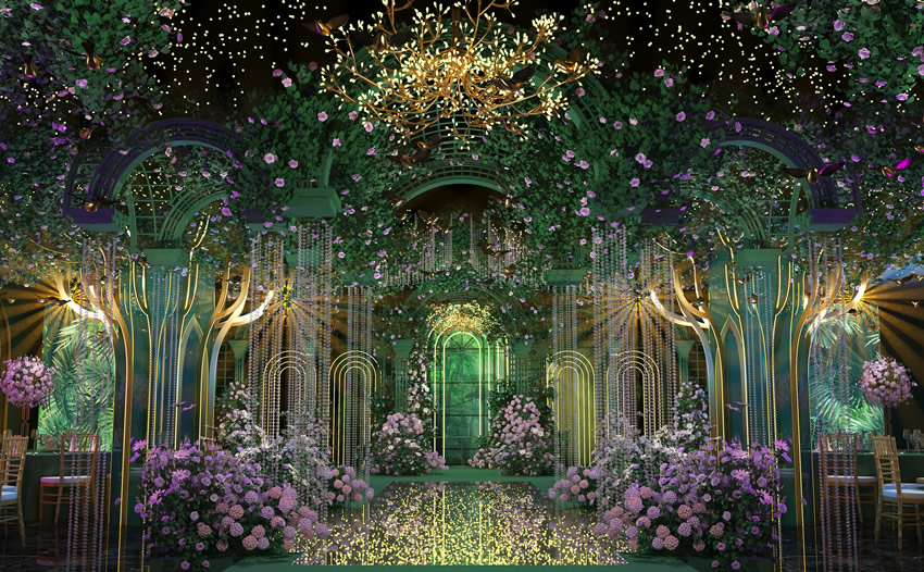 南郑奇妙森林婚礼堂效果展示